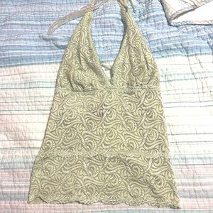 Green 90s Halter Top